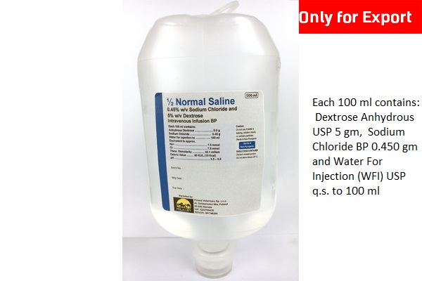 1/2 Normal Saline with 5% Dextrose